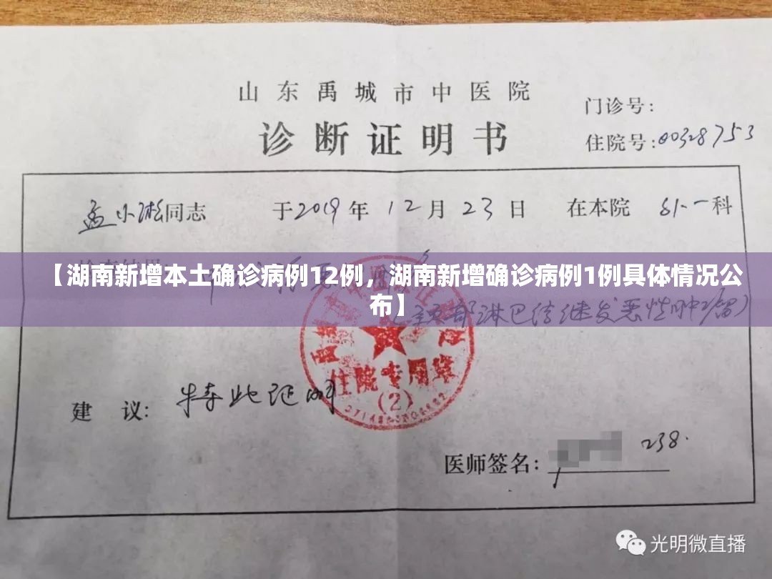 【湖南新增本土确诊病例12例，湖南新增确诊病例1例具体情况公布】