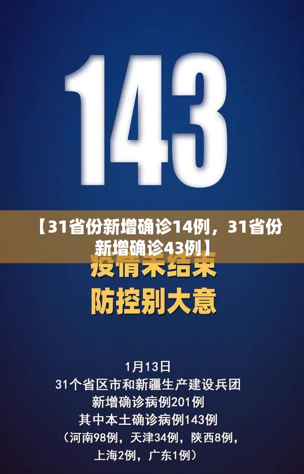 【31省份新增确诊14例，31省份新增确诊43例】