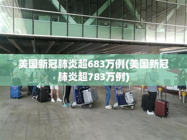 美国新冠肺炎超683万例(美国新冠肺炎超783万例)
