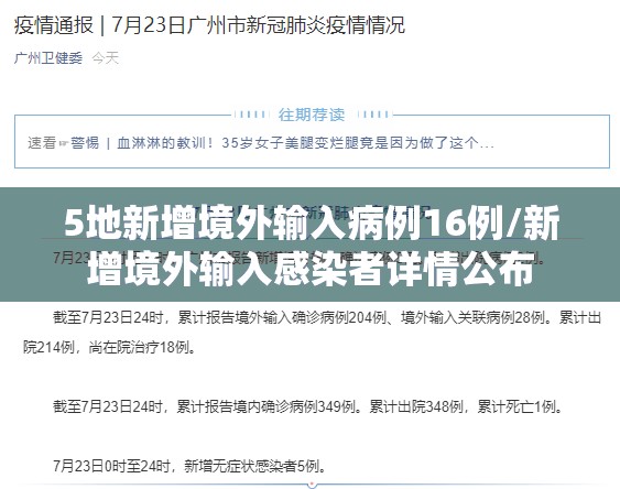 5地新增境外输入病例16例/新增境外输入感染者详情公布