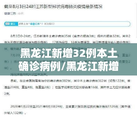 黑龙江新增32例本土确诊病例/黑龙江新增确诊病例323例 黑龙江新增32例本土确诊病例/黑龙江新增确诊病例323例
