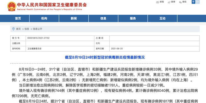 31省新增本土182例/31省新增本土病例33+10 31省新增本土182例/31省新增本土病例33+10