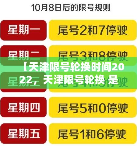 【天津限号轮换时间2022，天津限号轮换 是什么时候】