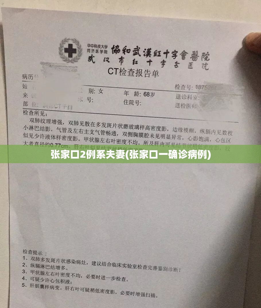 张家口2例系夫妻(张家口一确诊病例) 张家口2例系夫妻(张家口一确诊病例)