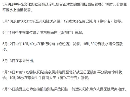 【沈阳疫情中风险地区，沈阳疫情中风险地区查询】