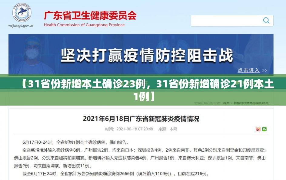 【31省份新增本土确诊23例,31省份新增确诊21例本土1例】 【31省份新增本土确诊23例,31省份新增确诊21例本土1例】