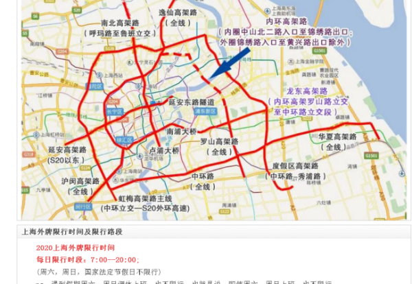 上海外地车牌限行时间2020/上海外地车牌限行时间2020年 上海外地车牌限行时间2020/上海外地车牌限行时间2020年