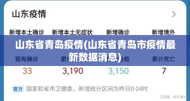 山东省青岛疫情(山东省青岛市疫情最新数据消息)