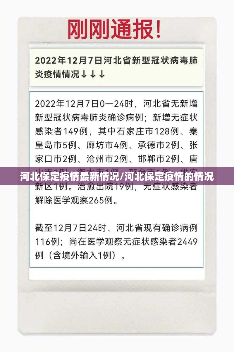河北保定疫情最新情况/河北保定疫情的情况