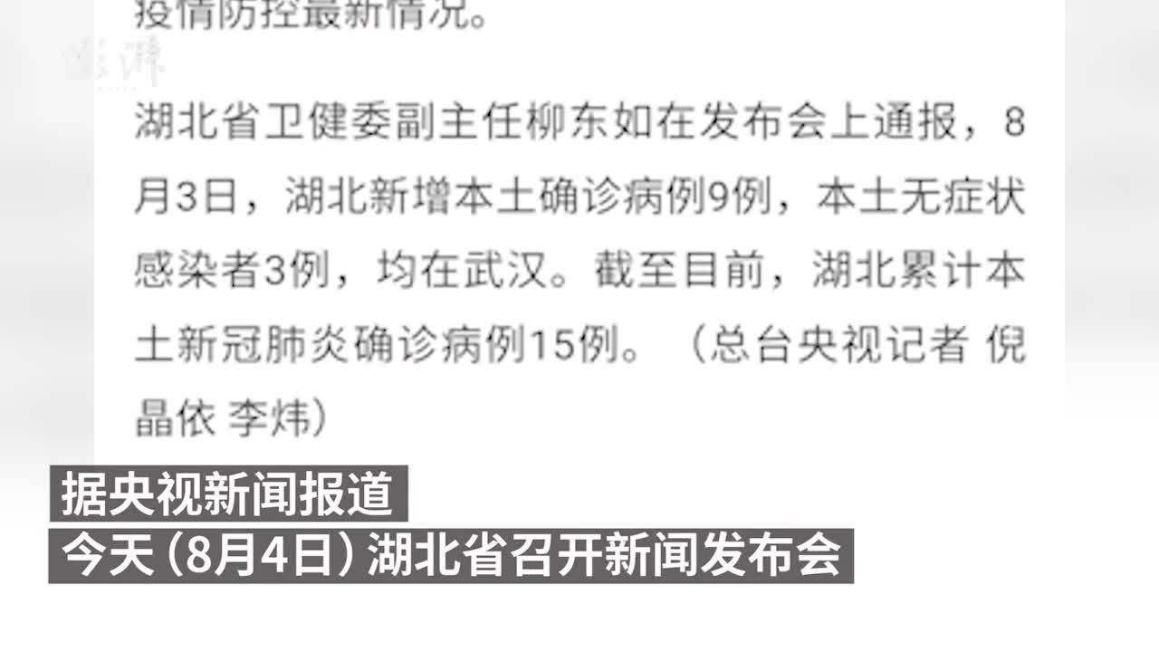 湖北新增本土无症状14例(湖北新增无症状感染者9例,现有确诊病例6例)
