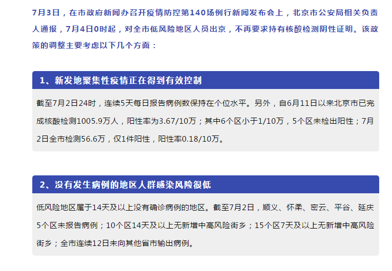北京低风险地区出京无须核酸证明(北京低风险地区出京需要什么) 北京低风险地区出京无须核酸证明(北京低风险地区出京需要什么)