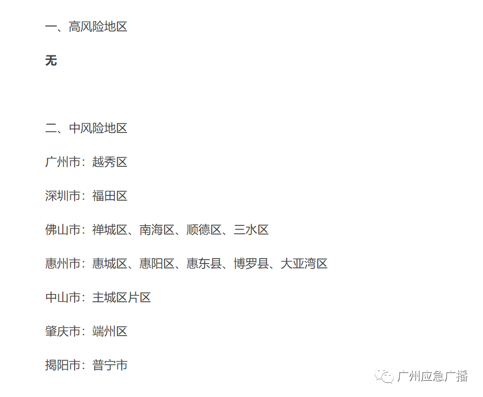【广东省中风险地区名单,广东省中风险区域】 【广东省中风险地区名单,广东省中风险区域】