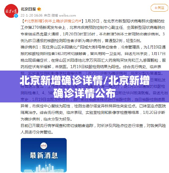 北京新增确诊详情/北京新增确诊详情公布