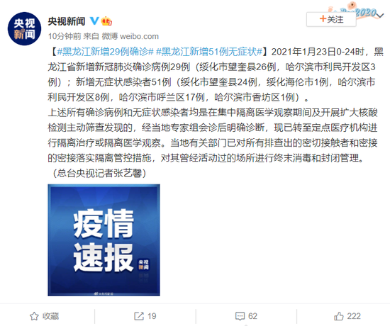【黑龙江新增28例确诊8例无症状,黑龙江新增确诊43例 无症状68例】 【黑龙江新增28例确诊8例无症状,黑龙江新增确诊43例 无症状68例】