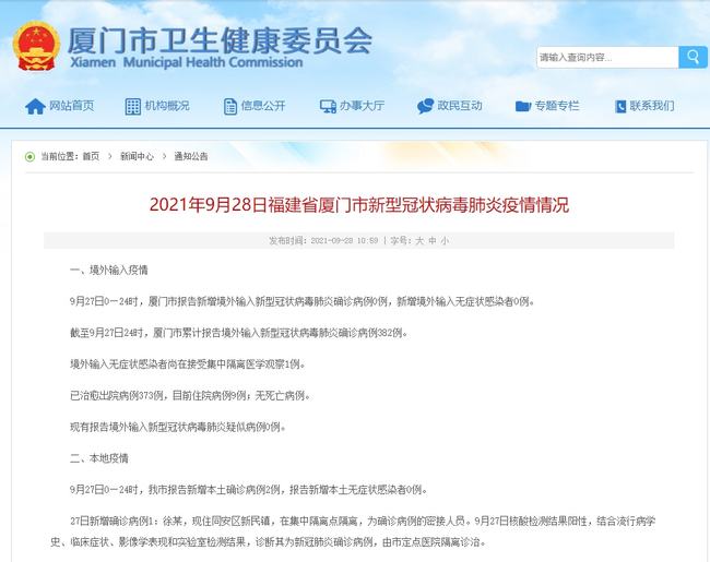 31省份新增本土确诊50例均在福建(福建省新增本土确诊病例) 31省份新增本土确诊50例均在福建(福建省新增本土确诊病例)