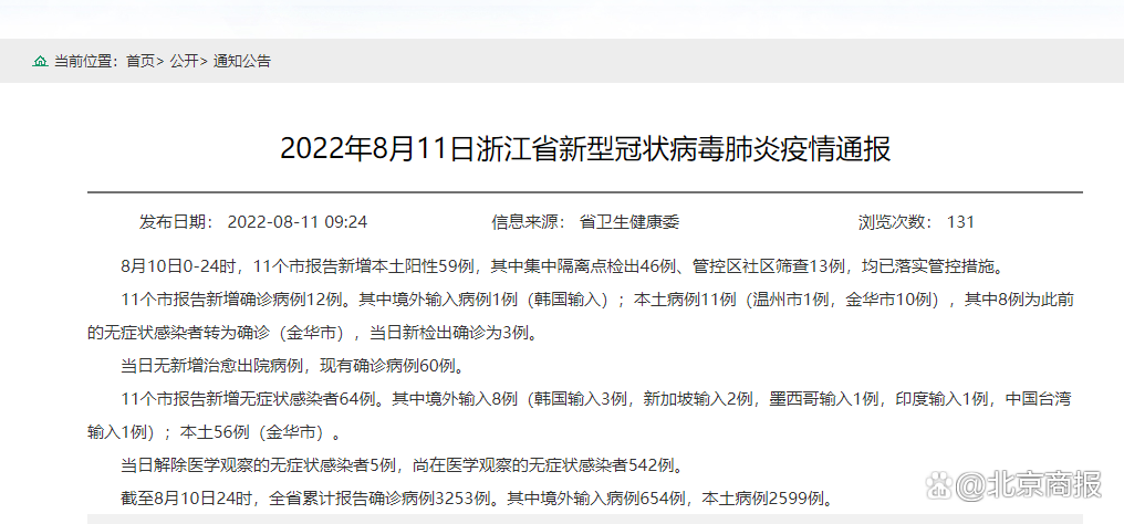浙江新增本土确诊74例:绍兴55例/绍兴新增确诊病例