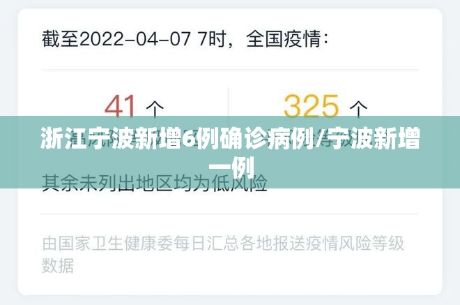 浙江宁波新增6例确诊病例/宁波新增一例