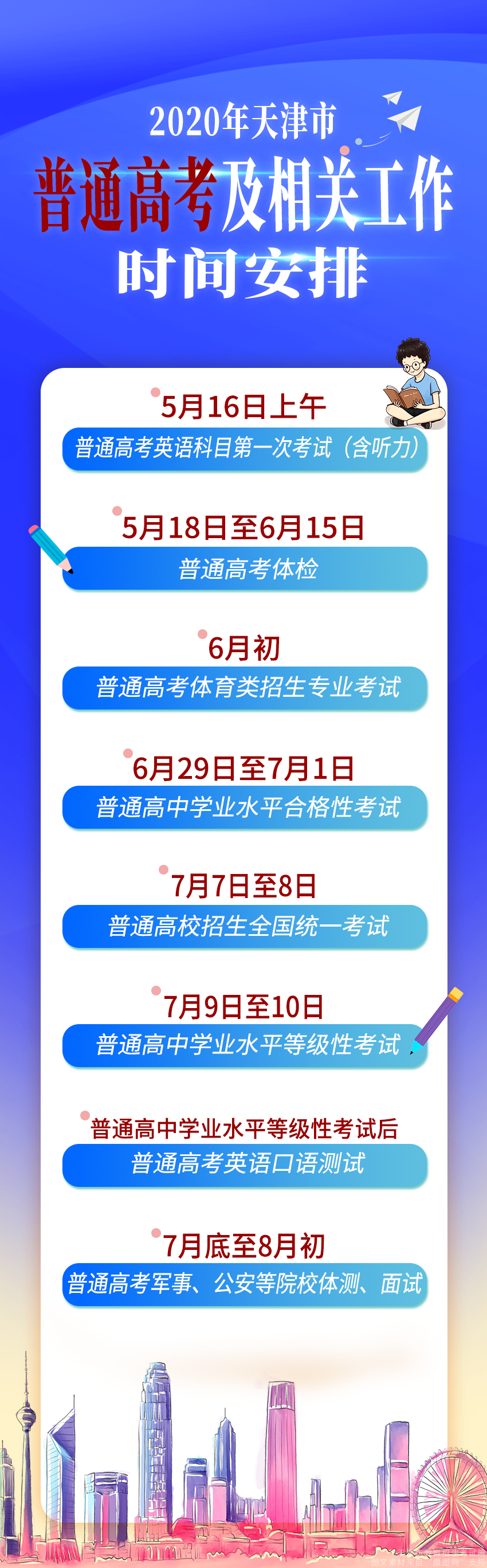 高考时间(高考时间为什么是6月7号8号)