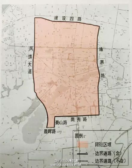 杭州错峰限行区域图/杭州错峰限行暂停实施 杭州错峰限行区域图/杭州错峰限行暂停实施
