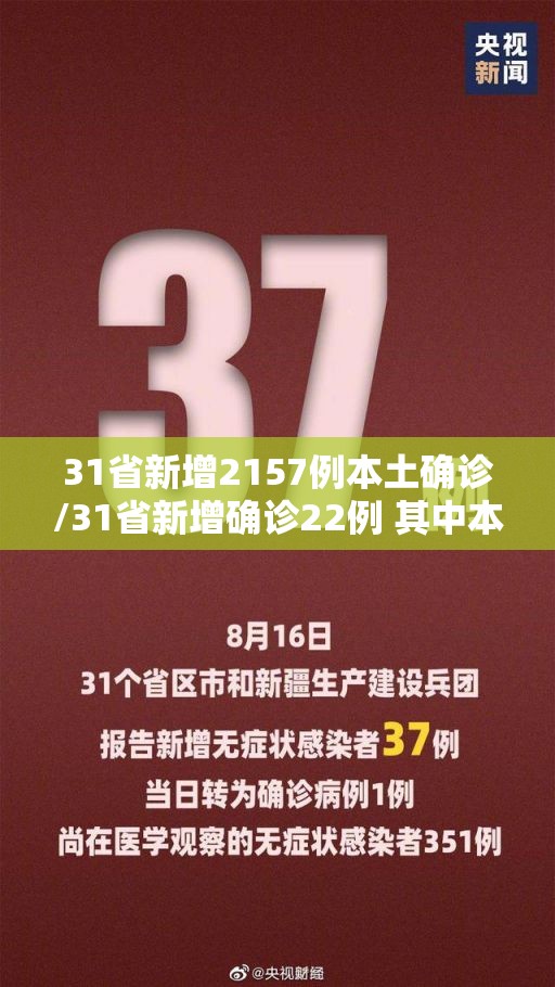 31省新增2157例本土确诊/31省新增确诊22例 其中本土8例 31省新增2157例本土确诊/31省新增确诊22例 其中本土8例