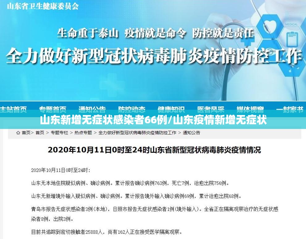 山东新增无症状感染者66例/山东疫情新增无症状