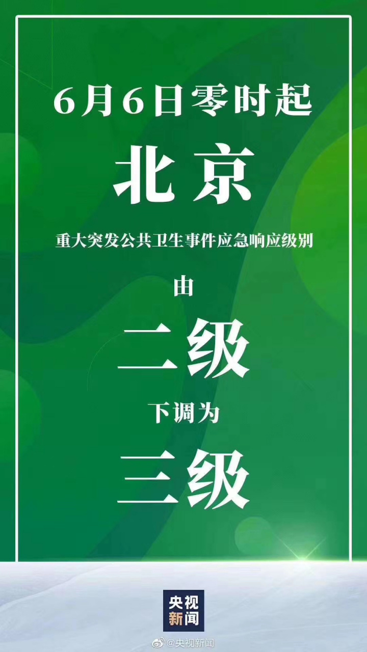 北京调整为二级响应/北京疫情二级响应